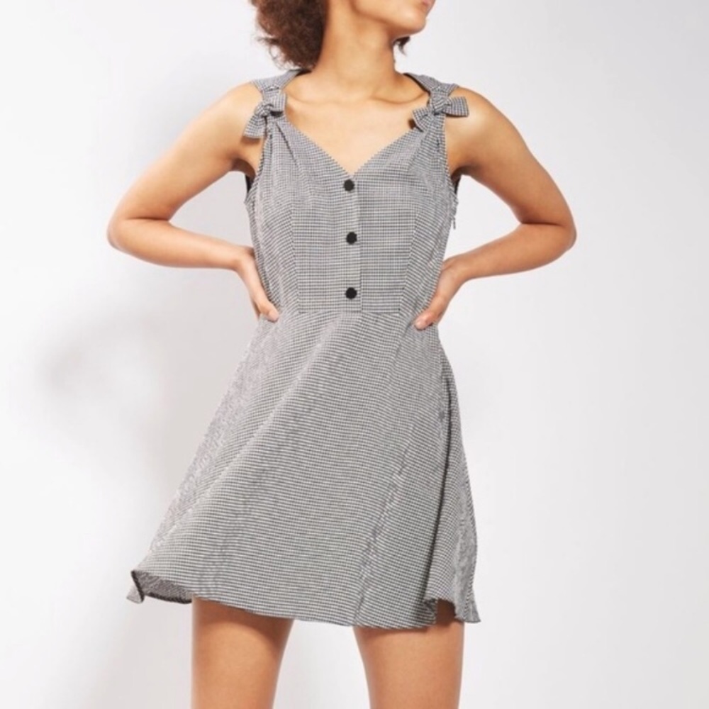 TopShop | Gingham Bow Sundress